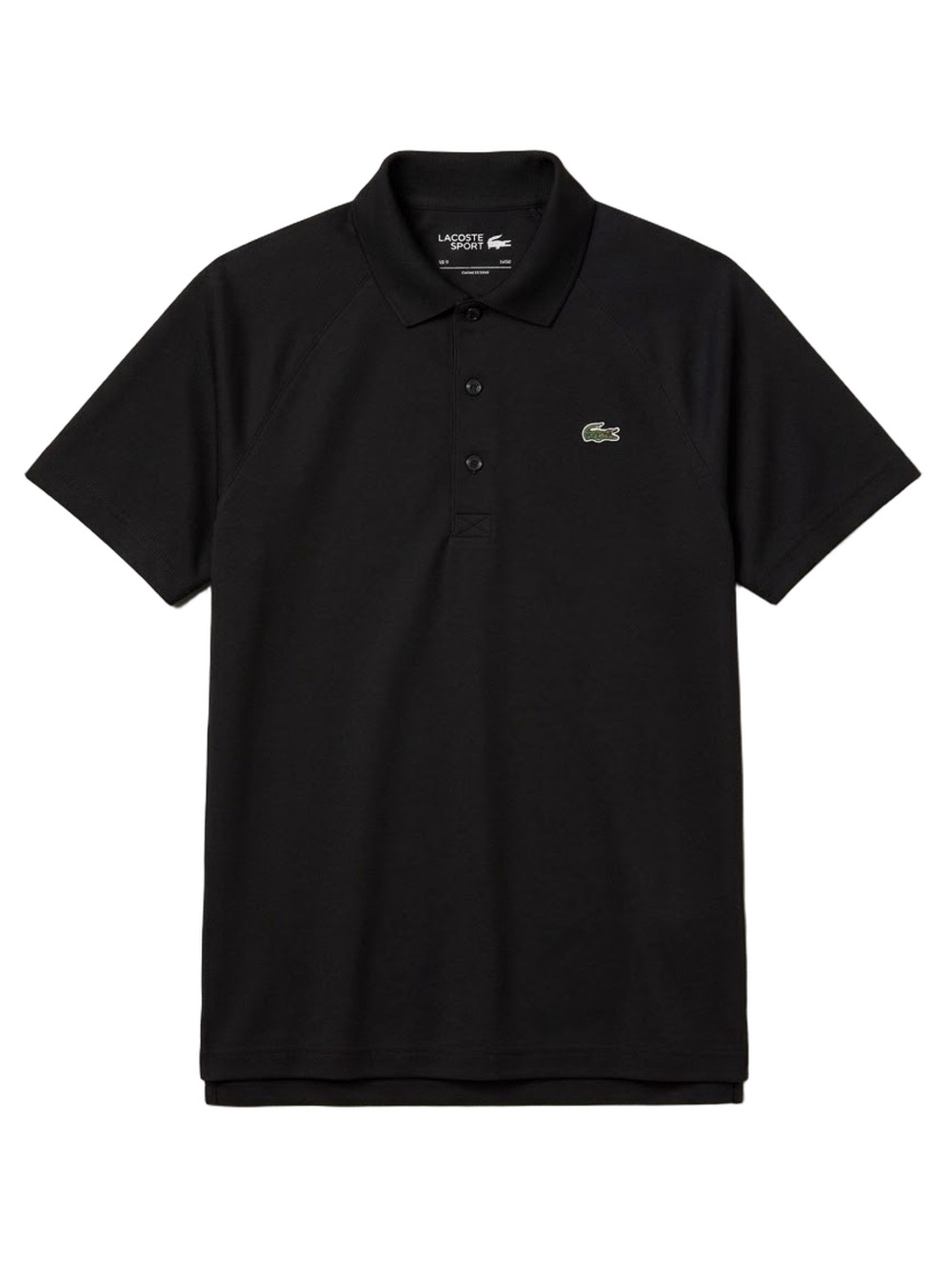 Lacoste Mens Regular Fit UV Protect Golf Polo Ultra Dry Black Shirt Medium